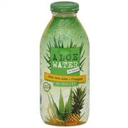 Aloe Water Aloe Vera Juice + Pineapple Detox Drink, 16 oz (Pack of 6)