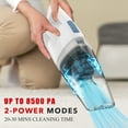 WHALL® Cordless Handheld Vacuum, 8500PA Suction, Wet/Dry, Rechargeable