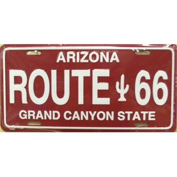 LP - 105 AZ Arizona Novelty Route 66 License Plate - A3075 