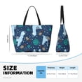thumbnail image 4 of KdxioAlpaca Astronaut in Space for Beach Bag for Women Large Beach Tote Bag Waterproof Sandproof Swim Bag with Zipper Pockets Beach Vacation Travel, 4 of 7