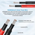 thumbnail image 2 of Cable para panel solar MOOKEERF 10 AWG 61 m negro y rojo, 2 of 7