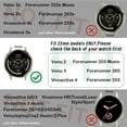 thumbnail image 3 of PLUHKN-22mm Magnetic Braided Nylon Band Compatible With Garmin Venu 3 Watch Band/Venu 4 45mm/Venu 2/Vivoactive 4, Quick Release Stretchy Strap Replacement for Forerunner 265/255/570-47mm, 3 of 4