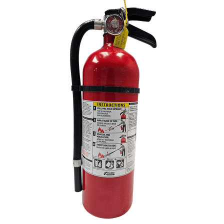 Fire Extinguisher Dry Chemical,UL rated 3-A, 40-B:C 5 lb