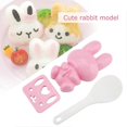 thumbnail image 4 of Pcs Food Grade PP Rabbit Sushi Molds for Making Handmade Onigiri (Pink), 4 of 4