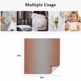 thumbnail image 4 of Dark Orange Grey Ombre Cloth Napkins, Modern Gradient Abstract Art Washable and Reusable Dinner Napkins Set of 6, Table Napkin for Kitchen Party Birthday Wedding Hotel Housewarming 20"x20", 4 of 8