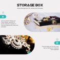 thumbnail image 1 of SKISUNO Storage Box Decorative Boxes for Storage with Wood for Home Use 1Set, 1 of 6