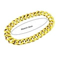 thumbnail image 2 of Unisex Retro Plastic Gold Chain Hip Hop Necklace for Men Women 80s 90s Rapper Punk Costume Jewelry Accessory Shooting Prop Lightweight Chunky Style, 2 of 12