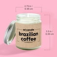 thumbnail image 5 of #23 | Brazilian Coffee Scented Candle - 9/16oz 100% All-Natural Handmade Soy Wax Candle, 5 of 9