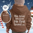 thumbnail image 3 of Christian Faith Religious God Sweatshirt Trust In The Lord Graphic Hoodies Jesus Pullover Sweater Long Sleeve Trendy Pullover Tops Fall Winter Outfit Outwear Festival Gifts for Little Boys Girls, 3 of 4