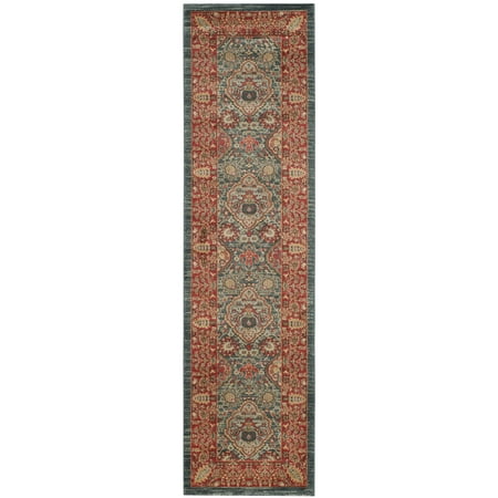 - Safavieh Mahal Napier Floral Bordered Area Rug or Runner