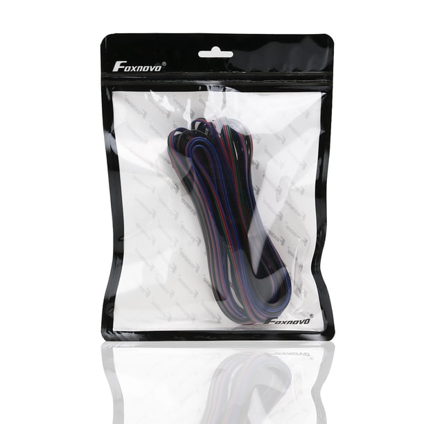 unbranded Cable Negro Con Extensión 4 Pines Para LED Rgb 5050 Y 3528 Con