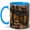 Blue, variant on Maison du Roman Bookshop 11oz Ceramic Mug, Paris Evening Library Coffee Cup, Reader Gift