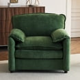 thumbnail image 2 of Oversized Chenille Armchair, 38" Upholstered Accent Chair with Thick Comfort Cushions and High Back for Living Room, Bedroom, Office,Green, 2 of 10