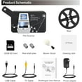 thumbnail image 6 of DIGITNOW 8mm & Super 8 Reels to Digital MovieMaker Film Sanner Converter, Pro Film Digitizer Machine with 2.4" LCD, Convert 3 inch and 5 inch 8mm Super 8 Film reels into Digital with 32 GB SD Card, 6 of 6