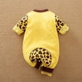 thumbnail image 3 of 0-18M Newborn Infant Baby Boy Girls Long Sleeve Romper Bodysuit Clothes One-piece Outfit - Yellow Cow, 3 of 7