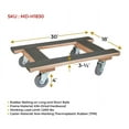 thumbnail image 4 of 18"x30" H Shape Moving Dolly with Non Marking Wheels - 1000 lbs Capacity Heavy Duty Furniture Dolly with 4" Casters & Rubber belting, 4 of 9