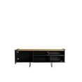 thumbnail image 5 of Pemberly Row Sleek Modern TV Stand with 4 Shelves in Black Cinnamon, 5 of 9