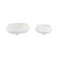 thumbnail image 6 of Decorative Tapered Bowl for Coffee Table - Contemporary Kitchen Counter Decor, Key, or Candy Bowl - Stylish Centerpiece Table Decorations or Entry Table for Home Decor Accent - Set of 2, 6", White, 6 of 11