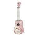 thumbnail image 2 of Portable Kids Guitar Ukeleles Toys Early Learning Education Toy Mini Ukulele for Dark Pink Rabbit, 2 of 8