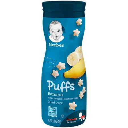 Gerber Puffs Banana, 1.48 oz. Canister