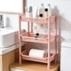 thumbnail image 3 of Estante De Almacenamiento De Plástico Estante de almacenamiento rosa de 3 niveles para baño, cocina y sala de estar, estante de escritorio multicapa (1 unidad) JASKFLY, 3 of 8