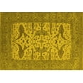 thumbnail image 1 of Ahgly Company Machine Washable Indoor Rectangle Oriental Yellow Industrial Area Rugs, 5' x 7', 1 of 4
