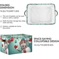 thumbnail image 2 of GZHJMY 3D Happy Snowman Party Storage Bin for Toy Storage Basket Dirty Clothes Sundries Office Home Closet Shelf Cube Box Waterproof Laundry Basket Collapsible Organizer, 2 of 7