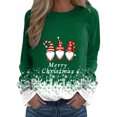 thumbnail image 3 of toraway Chandails en Molleton pour Femmes avec Capuche Imprimé Joyeux Noël Col Rond Pull Décontracté Manches Longues TG, 3 of 4