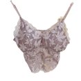thumbnail image 1 of Lace Casual Camisole Cami Crop Tank Tops Lingerie Bustier Strap Crop Top，Average code, 1 of 5