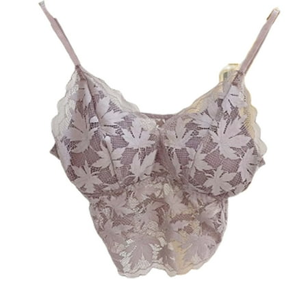 Lace Casual Camisole Cami Crop Tops Lingerie Bustier Strap Crop TopAverage code Blossomir