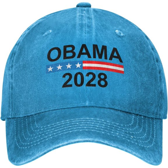 Obama 2028 for President Washed Baseball Cap