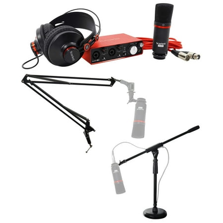 Focusrite SCARLETT STUDIO 2i2 2nd Gen Audio Interface+Mic+Headphones+Boom+Stand