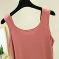 thumbnail image 6 of Women's Casual U Neck Camisole Tank Top For Home Comfort And Daily Wear Soft Stretchy Breathable Basic Layering Piece Satin Camisole for Women Lacy Top Top Pack Women Bra Tops for Women with Support, 6 of 8