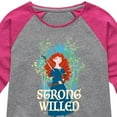 thumbnail image 3 of Disney Brave - Merida Strong Willed - Toddler & Youth Girls Raglan Graphic T-Shirt, 3 of 5