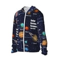 thumbnail image 2 of Kll Solar System Print Men'S Women’s Upf 50+ Sun Protection Outdoor Hoodie Jacket Long Sleeve Fishing Hiking Performance Shirt- X-Large, 2 of 8