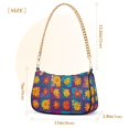 thumbnail image 3 of FORMRS Womens Shoulder Bag with Chain Strap Clutch Purse Cute Tote Handbag, Colorful Checkered Daisy, 3 of 7