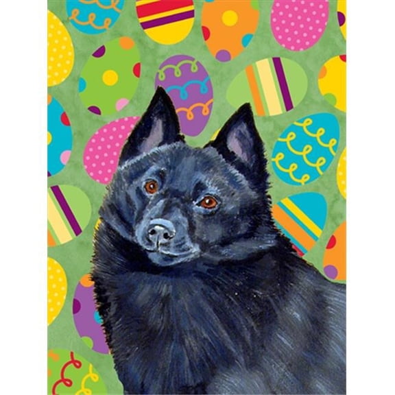 11 x 15 in. Schipperke Easter Eggtravaganza Garden Size Flag