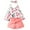 Pink-A, variant on WIBACKER Toddler Baby Girls Summer Outfits Floral Ruffle Camisole Tops and Casual Shorts Infant Girl Clothing