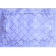 thumbnail image 1 of Ahgly Company Machine Washable Indoor Rectangle Abstract Blue Contemporary Area Rugs, 5' x 7', 1 of 4