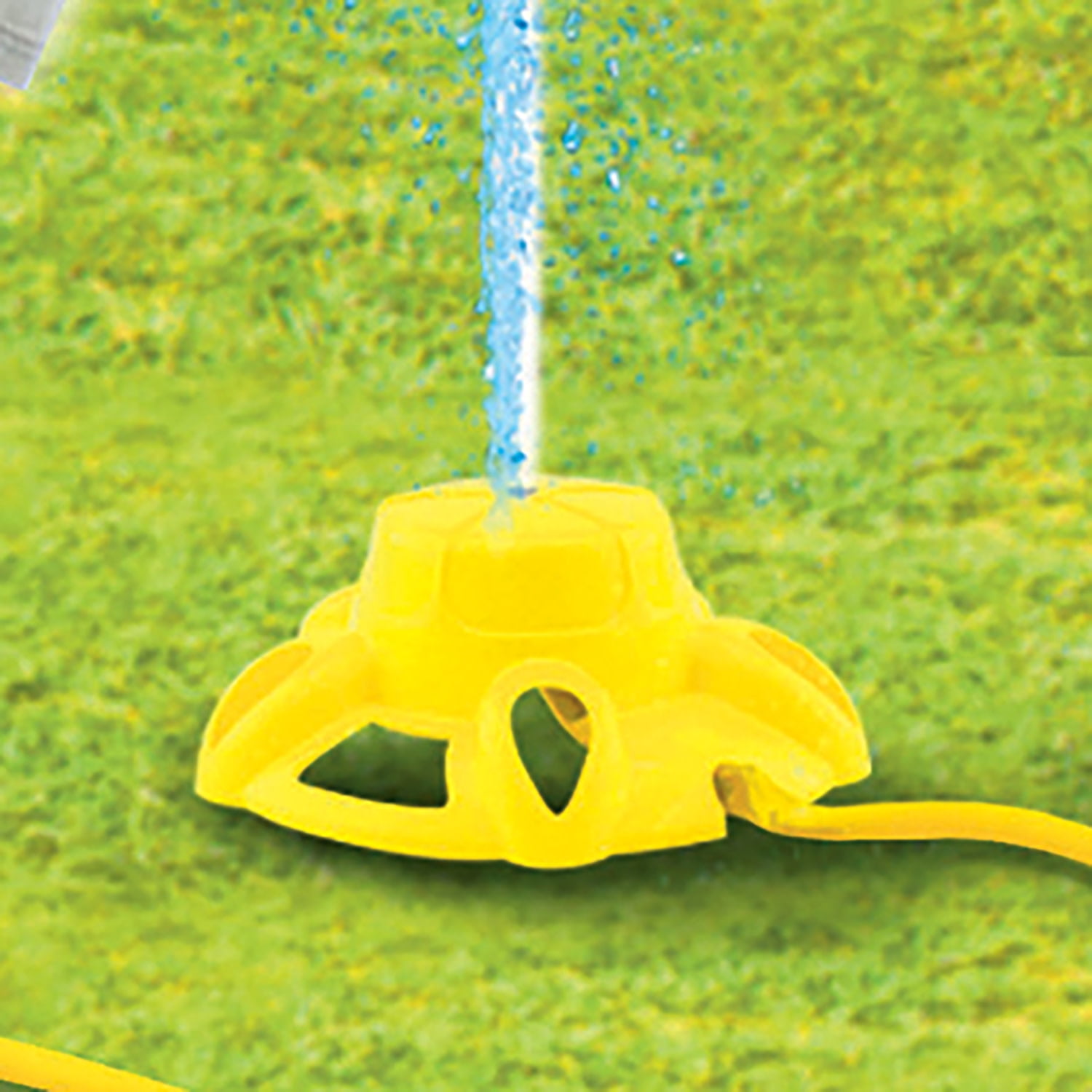 Lanard: Water-Powered Splash Rocket Sprinkler - Hovers & Sprays Water, Controllable Launcher, Flies Up To 16 ft, Hose Attaching, Outdoor Toy, Kids 5+