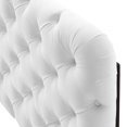 thumbnail image 6 of Tufted Headboard, Full Queen Size, Velvet, White, Modern Contemporary Urban Design, Bedroom Master Guest Suite, 6 of 7