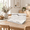 Carrara White with White Grout-22, variant on Peel and Stick Subway Tiles, Light Black Slate, 22-pack, 6x12 Inch Textured Backsplash