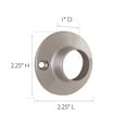 thumbnail image 5 of Design House 559179-SN 1-inch Diameter Closet Shower Rod Curtain Mounting Bracket for Bathroom Bedroom Closet Satin Nickel 10-Pack, 5 of 12