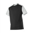 thumbnail image 4 of Alleson Athletic 532CJ Adult Crew Neck Baseball Jersey-Black/Silver-3XL, 4 of 7