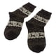 thumbnail image 1 of Calcetines gruesos de mezcla de lana con diseño de alce para invierno, para exteriores, para Navidad, hasta el tobillo café, 1 of 8