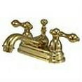 thumbnail image 2 of Centerset Bathroom Faucet with Double Lever Handles, Polished Brass, 2 of 4