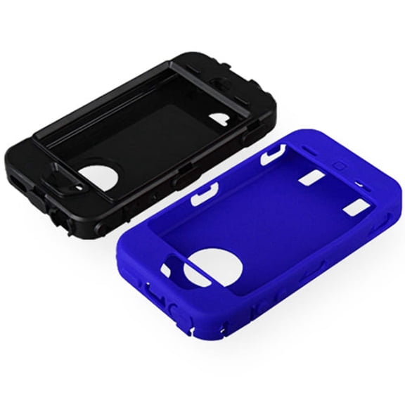 Rugged Matte Case with Pen Screen Protector for iPhone 4/4S