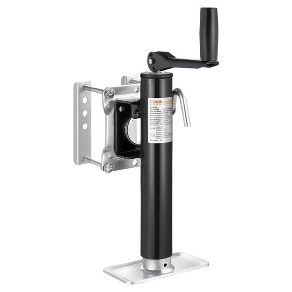 VEVOR Trailer Jack, 2000 lbs Dynamic Load Capacity, Heavy Duty Swivel Bolt-on Trailer Jack, 10" Lift Trailer Jack Stand with Handle for RV Trailer, Horse Trailer, Utility Trailer, and Yacht Trailer
