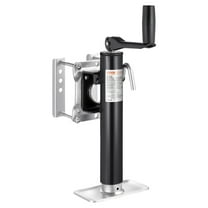 VEVOR Trailer Jack, 2000 lbs Dynamic Load Capacity, Heavy Duty Swivel Bolt-on Trailer Jack, 10" Lift Trailer Jack Stand with Handle for RV Trailer, Horse Trailer, Utility Trailer, and Yacht Trailer