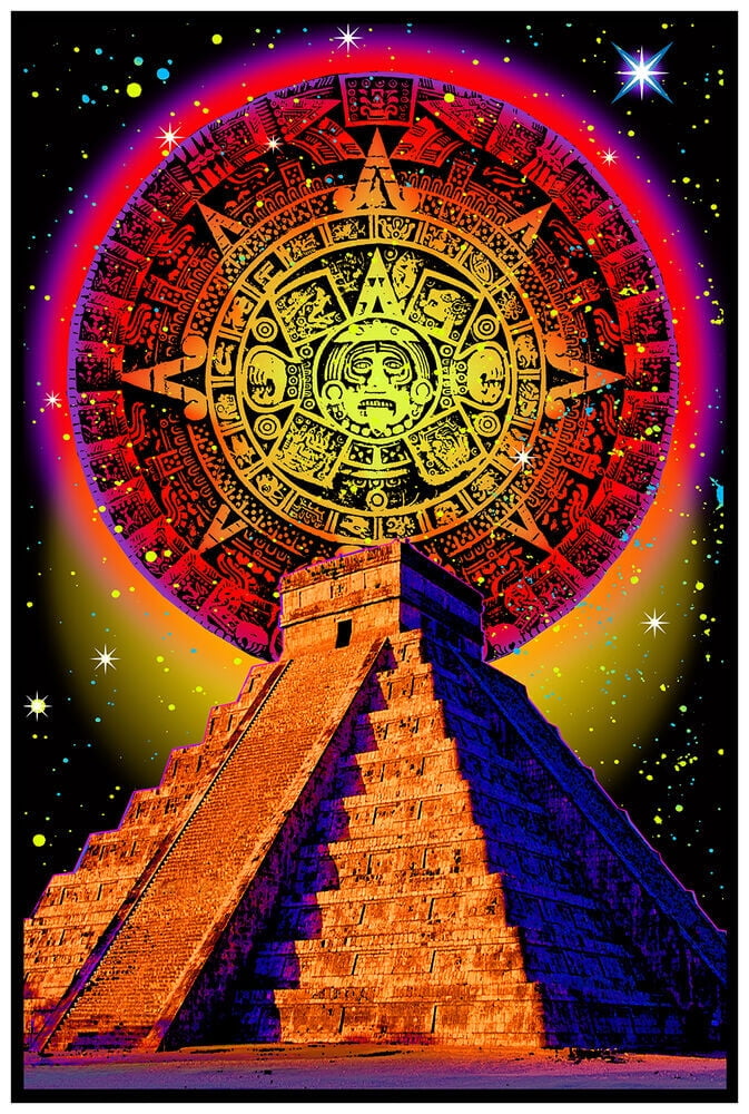 Mayan Non Flocked Blacklight Poster 24" x 36"
